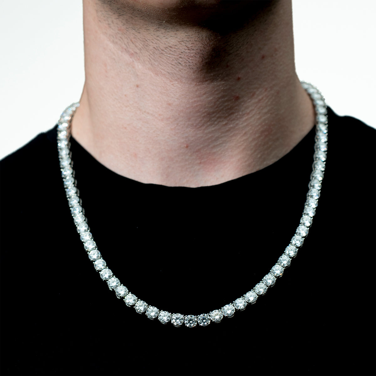 Avenor Silver Tennis Necklace 6.5mm
