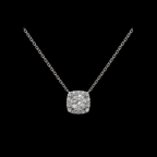 Avenor Square Cluster Necklace 6.5mm
