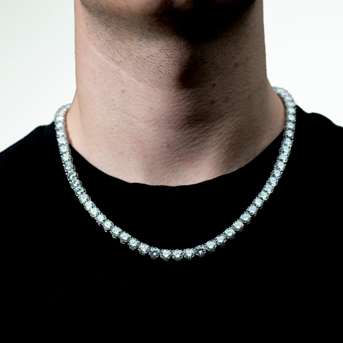 Avenor Silver Tennis Necklace 6.5mm