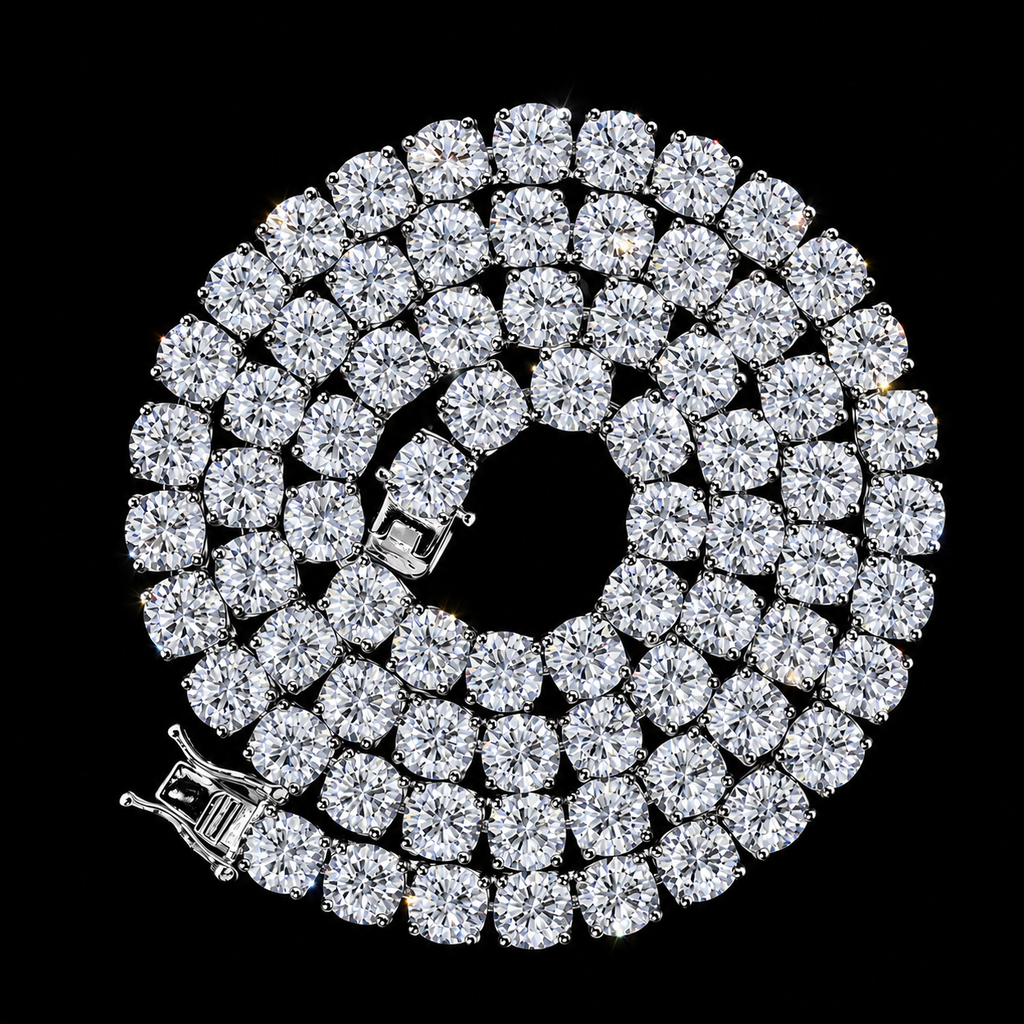 Avenor Silver Tennis Necklace 6.5mm