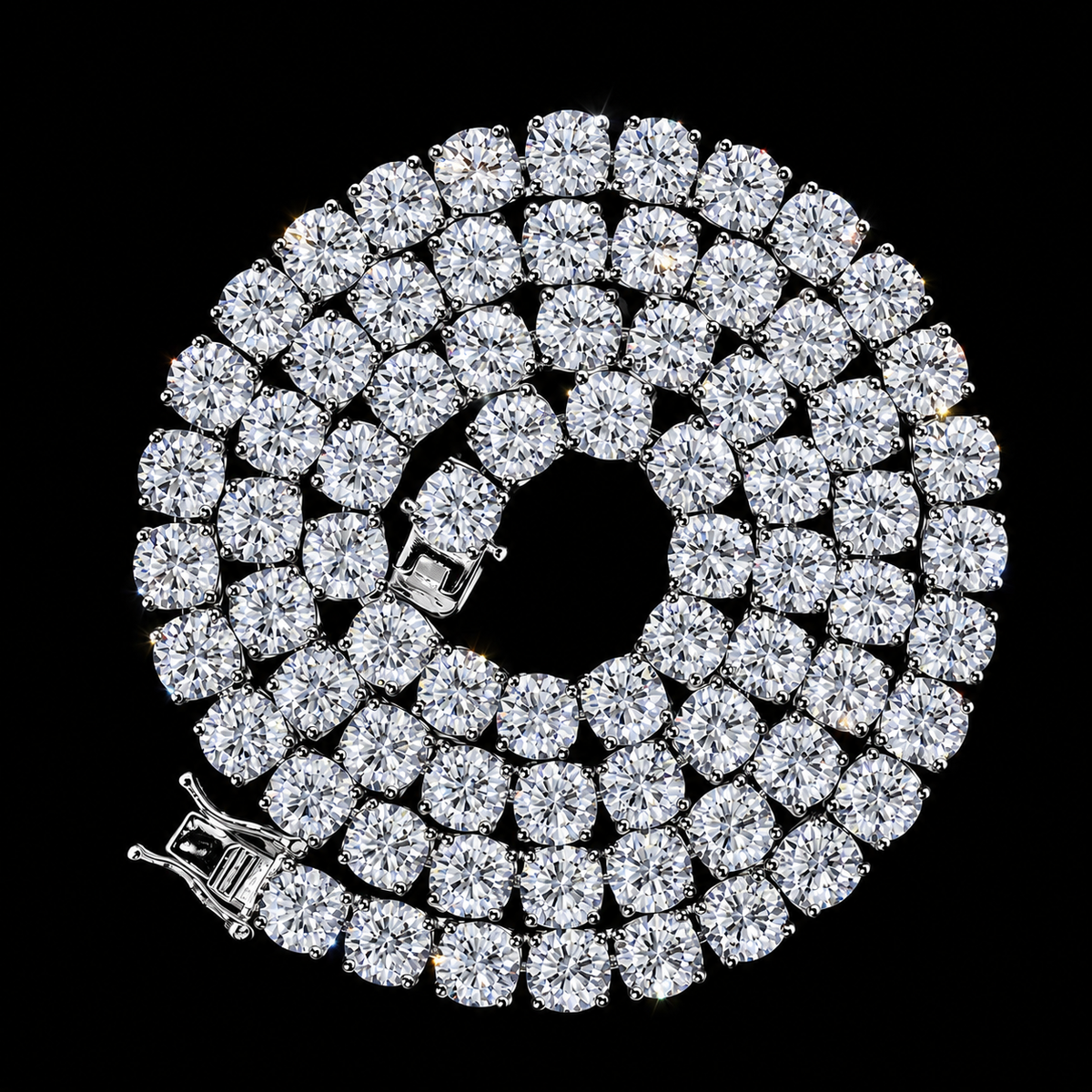 Avenor Silver Tennis Necklace 6.5mm